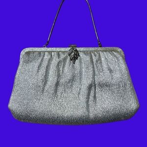 Vintage Ande Elegant Silver Evening Bag